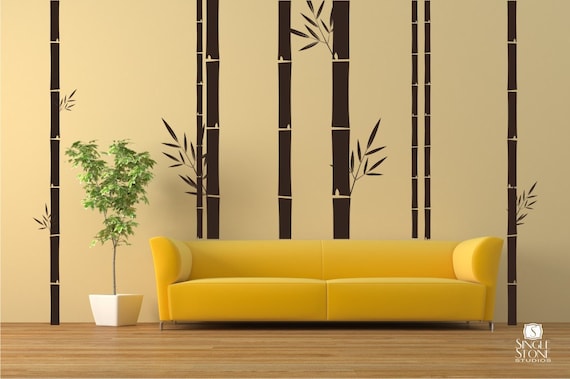 Bamboo Wall Decals Mural Stickers Custom Home Decor - Bamboo Wall Decal Bamboo Wall Decals Mural Stickers Custom Home Decor - Bamboo Wall Decal