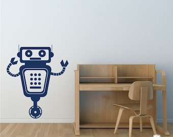 Nursery Robot Wall Decal - Vinyl Wall Stickers Art Custom Home Decor