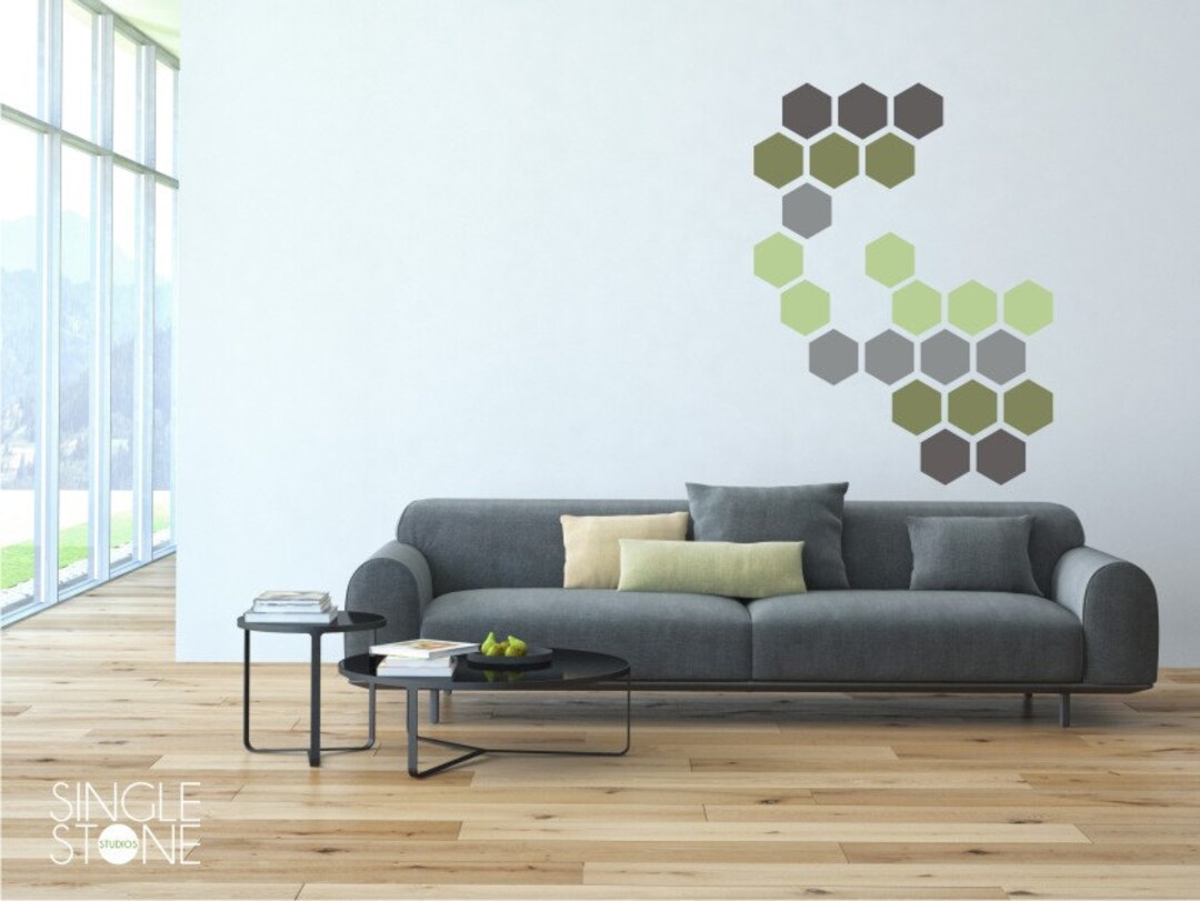 Honeycomb Pattern Wall Decals - Vinyl Stickers Art Custom Home Decor - Etsy