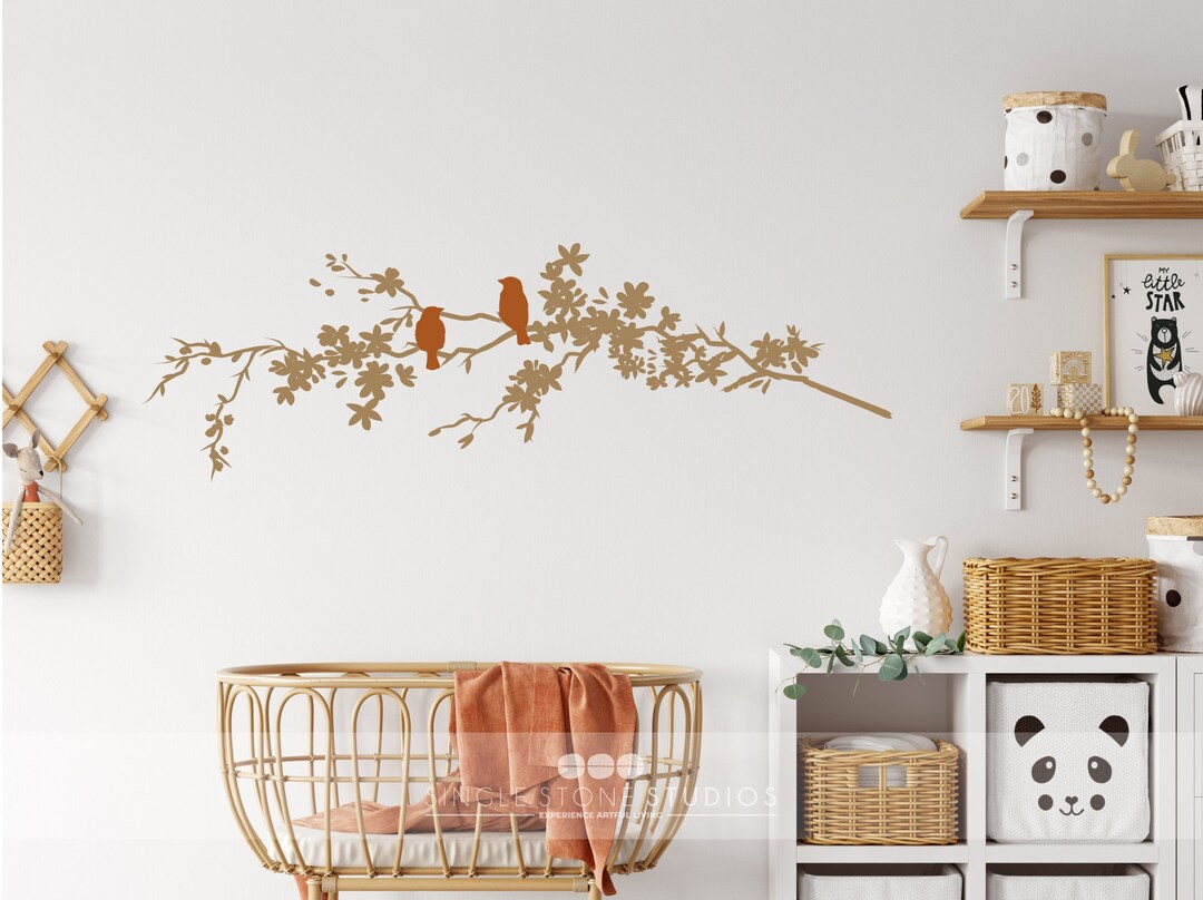 Calcomanías de pared con árboles, ramas, anhelo de la naturaleza