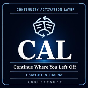 Continuity Activation Layer | AI Workflow and Session Continuity Guide for ChatGPT & Claude