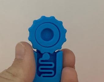 キーリング穴付き3Dプリント製クリッカーフィジェット