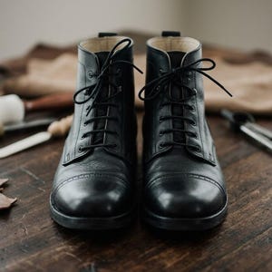 Handmade Men's Boots | Premium Calf Leather  | Slip-On Ankle Boot | Custom Color & Size