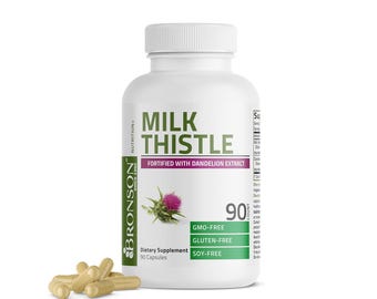 Cápsulas de extracto de cardo mariano Uvora, para la salud del hígado y el sistema digestivo (90 cápsulas)