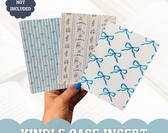 Blue Spring Goose Bow Kindle Case Inserts – Coquette Bookish Decor