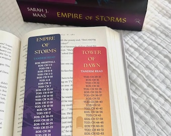 Fantasy Tandem Read Bookmark Set – Dual Timeline Tracking (2 Bookmarks)