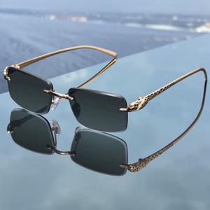 Y2k Sunglasses Rimless - Etsy display picture 3
