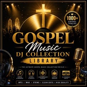 Ultimate Gospel Music Library, Christian Worship Songs Collection, Praise & Worship Audio Bundle, Church DJ Music, Sunday Service Playlist