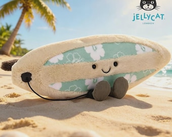 Jelly Cat Amuseables Surfboard Fur Toy, Beach Theme Decoration, Children's Gift, Birthday Gift