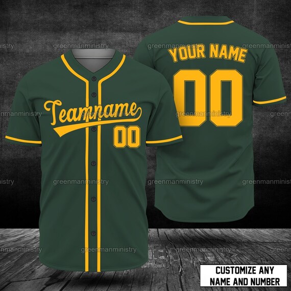 Teamname Baseball Shirt Custom Teamname Baseball Jersey Etsy