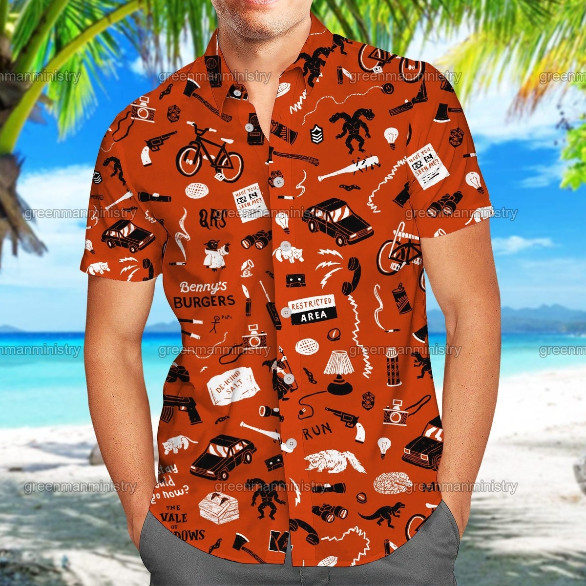 Stranger Horror Hawaiian Shirt Stranger Movie Summer Shirt - Etsy