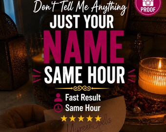 Geen vragen gesteld | Paranormale reading op basis van alleen je naam | Blind reading binnen hetzelfde uur | Diepgaande intuïtieve reading | Boodschappen van je spirituele gids