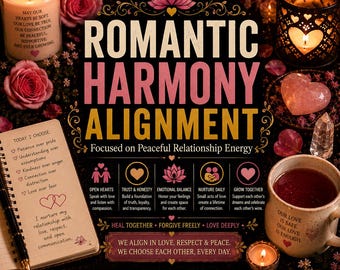 Romantische harmonie voor een vreedzame relatie, energie en liefdevolle intenties