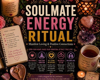 Soulmate-energieritueel voor liefdevolle verbindingen, harmonie en positieve intenties