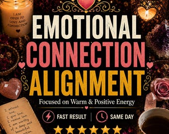 Afstemming emotionele verbinding voor warme energie, harmonie en positieve intenties