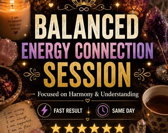 Uitgebalanceerde energieverbindingssessie voor harmonie, begrip en positieve energie