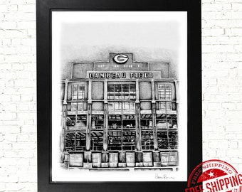 Green Bay Packers Football Art