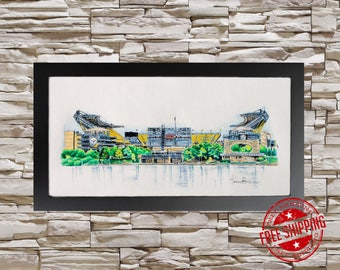 Pittsburgh Steelers Art Print 10x20