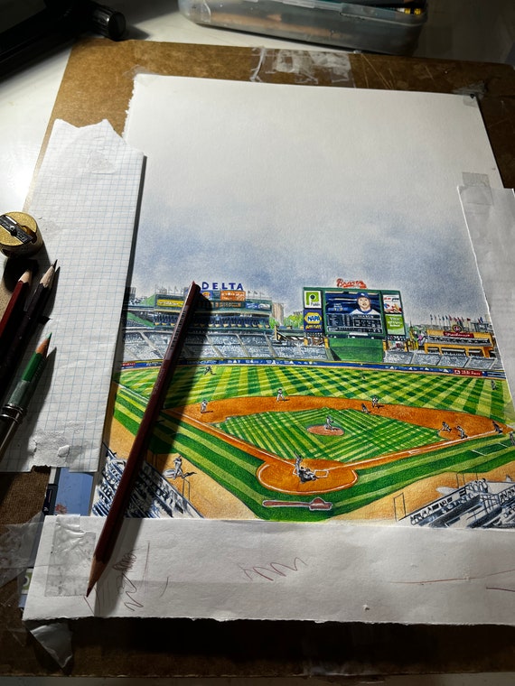 Atlanta Braves Blooper Mascot Painting Print C026