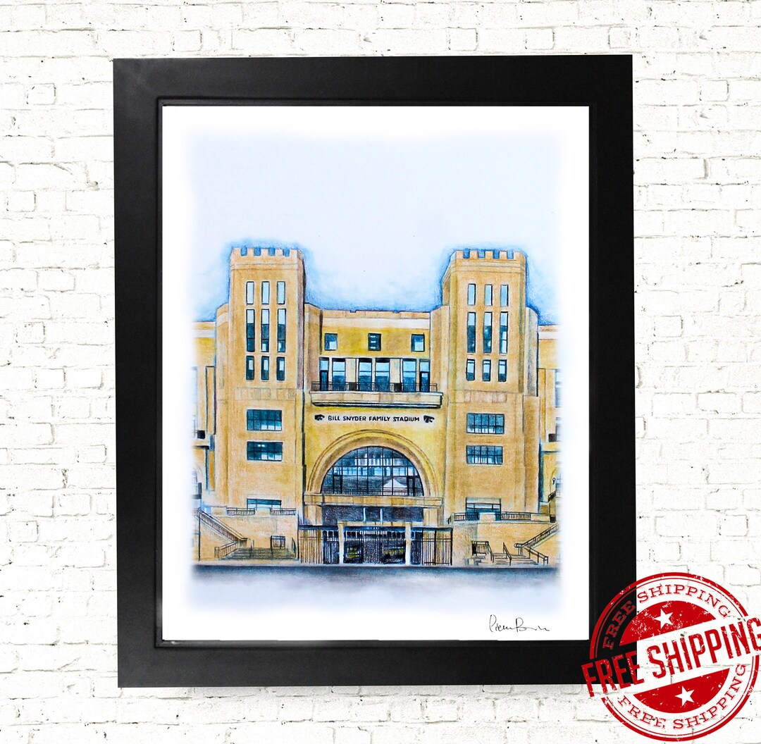 KSU Art Print KSU Wall Art Wall Decor Ksu Decor 8x10 Etsy