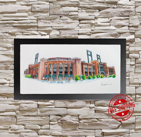 St louis cardinals wall art print sport decor cardinals gift