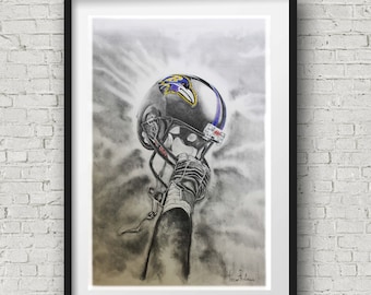 M&T Stadium Baltimore Ravens Helmet Wall Art