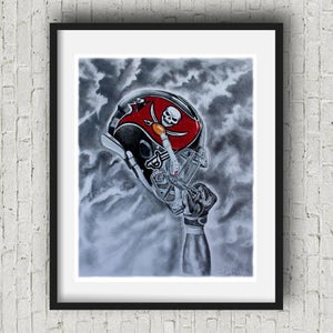 Tampa bay buccaneers Football Art Print buccaners Decor