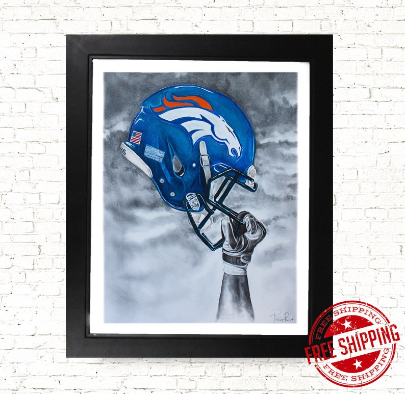Denver Broncos Wall Art Sports Decor Football