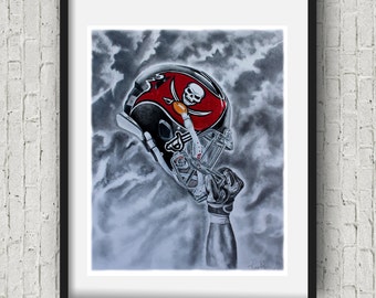 Tampa bay buccaneers Art Print 16x20