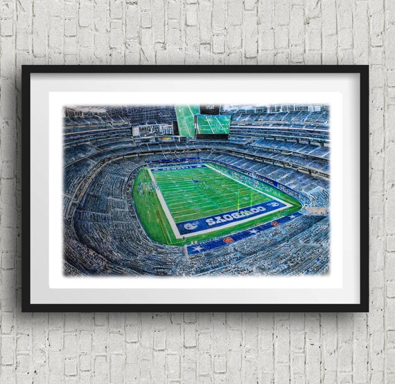 Dallas Cowboys Poster Man Cave Art Print Cowboys Decor Cowboys - Etsy