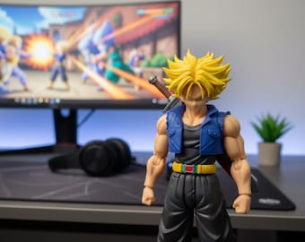 Figurine Trunks Super Saiyan Epée Dragon Ball Z – Statue de Collection Anime, Décoration Bureau & Étagère, Cadeau Fan Manga