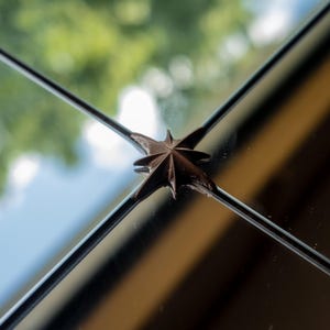 IKEA BLODLÖNN Spegelkopplingar 8-uddig stjärna | Spegelhack Väggdekoration