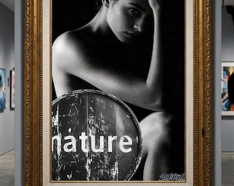 Digital Download Sensual Wall Art | Printable Wall Art Photo | Moody Fine Art Print | Minimalist Black White | Wall Decor Digital Print