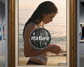 Sensual Beach Woman Art | Printable Wall Art | Digital Download | 35mm Film Photography Print | Summer Wall Decor | Digital Print | 20Fifty6