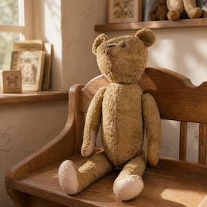 Large Antique Teddy Bear - Etsy