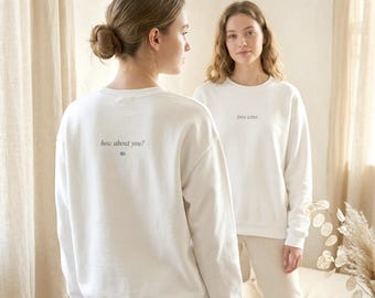 love wins sweatshirt, minimalist affirmation crewneck, self love + hope gift, cozy unisex pullover