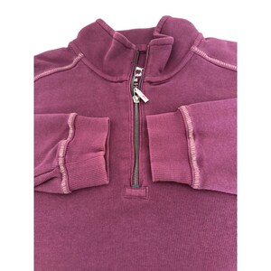 Tommy Bahama Embacadero Mens Medium 1/4 Zip Pullover Burgundy Marlin Sweatshirt Bild 4