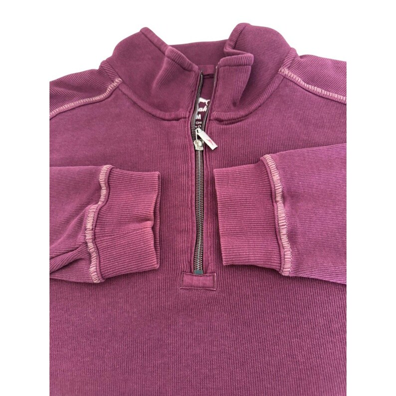 Tommy Bahama Embacadero Mens Medium 1/4 Zip Pullover Burgundy Marlin Sweatshirt Bild 4