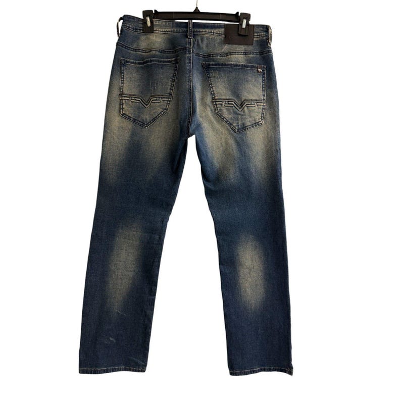 Buffalo David Bitton Straight Six Jeans Men's 32X30 Blue Stretch Denim image 2