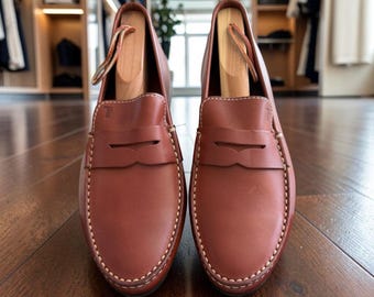 Tod’s Men's Gomma Smooth Leather Penny Loafers - Brown Calfskin - NWOB