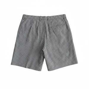 Ben Sherman EC1 Slim Fit Chino Shorts Men's 33 Black White Gingham Check Plaid Bild 5