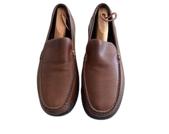Cole Haan Men's Keating Venetian II Brown Leather Slip On Loafers C11404 Size:M