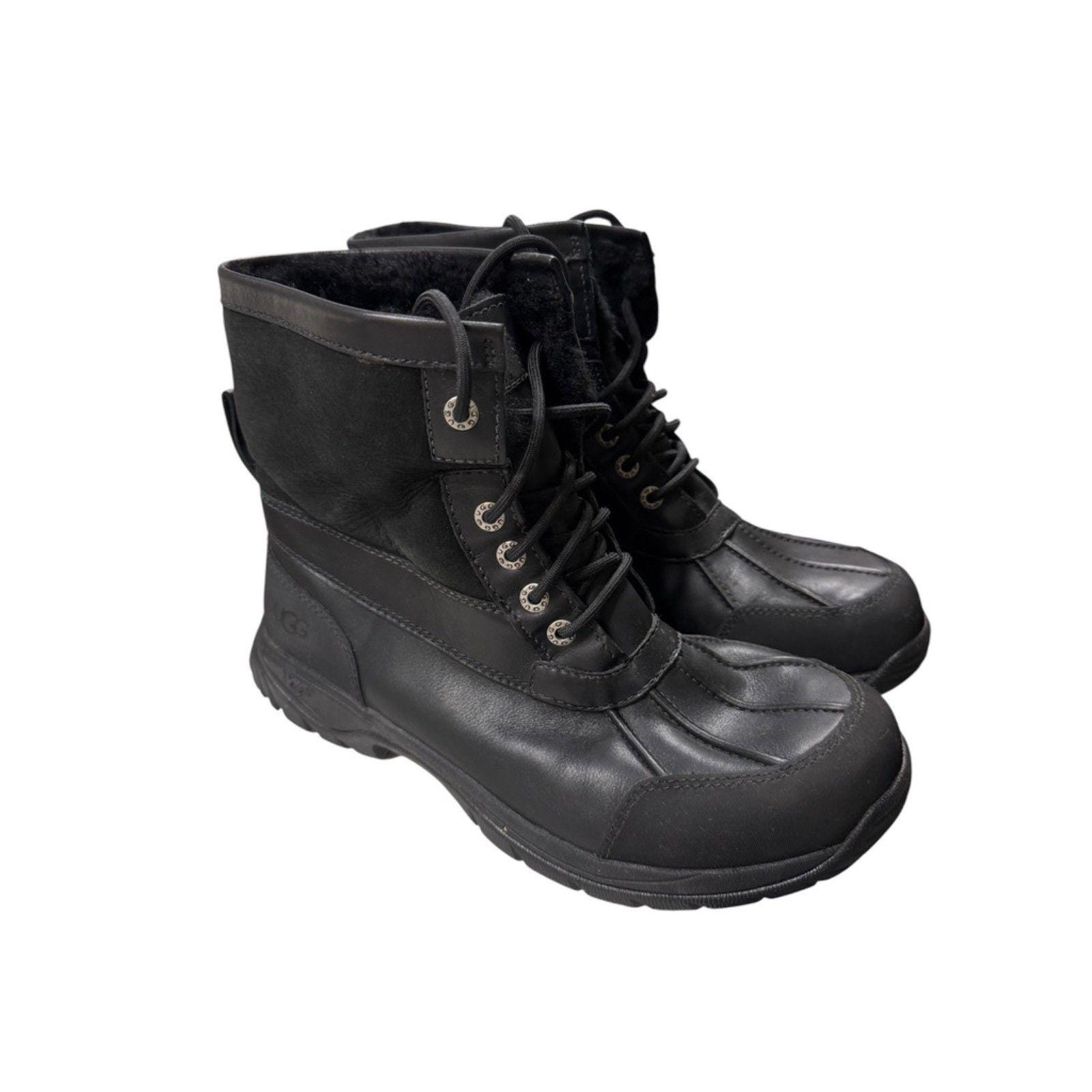 Vintage original black/brown UGG winter boots Vintage Leather Ugg Boots - Etsy main image 3