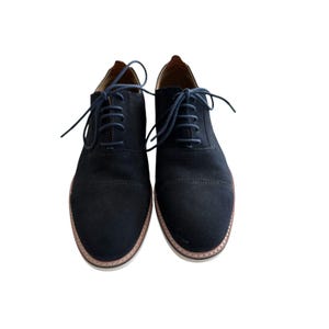 Aldo Men’s Navy Suede Cap Toe Oxfords - Navy Blue - NWOB Aldo Oxford Blue Dress Shoes for Men for sale | eBay main image 4