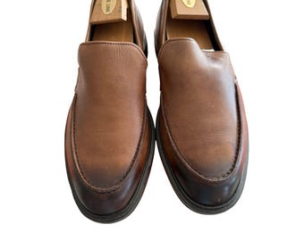 ECCO Vitrus Mondial  Leather Loafers - Brown - Brand New NWOB