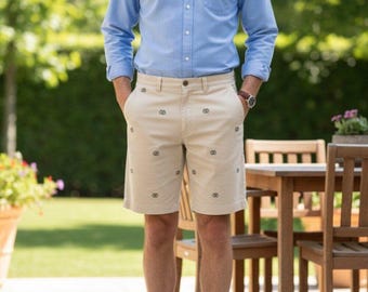 J Crew 100% Cotton Embroidered Shorts
