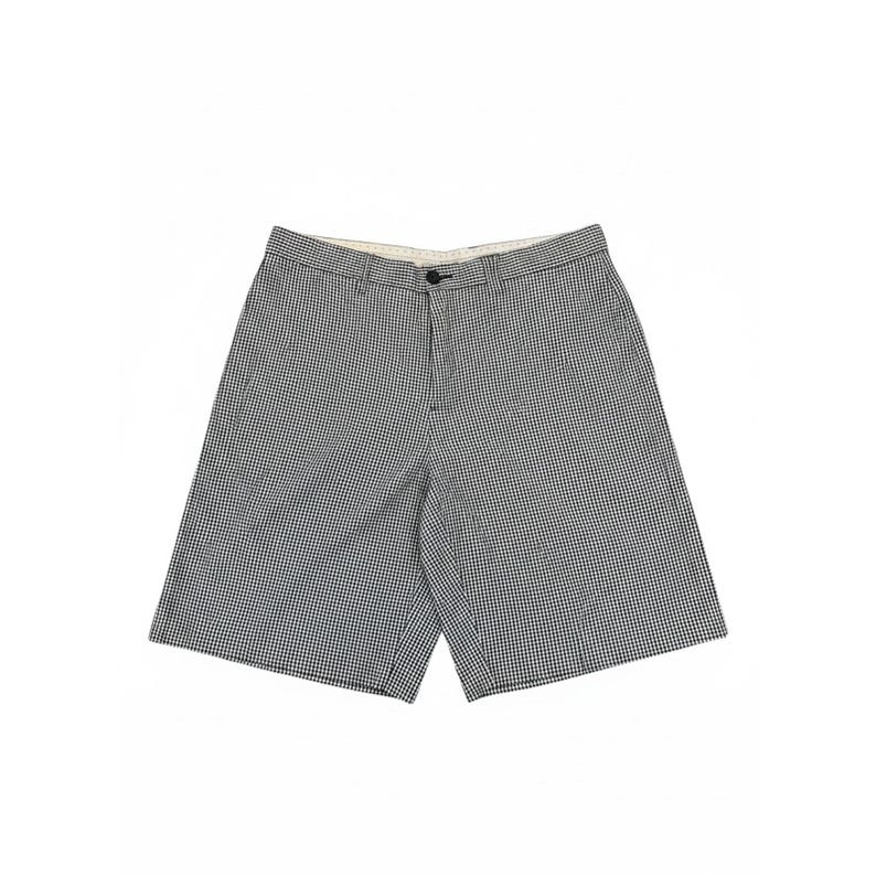 Ben Sherman EC1 Slim Fit Chino Shorts Men's 33 Black White Gingham Check Plaid Bild 8