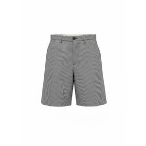 Ben Sherman EC1 Slim Fit Chino Shorts Men's 33 Black White Gingham Check Plaid Bild 7