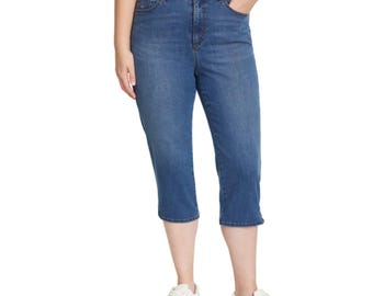 NWT Gloria Vanderbilt Amanda Classic Fit High Rise Denim Capri Jeans - Size 8
