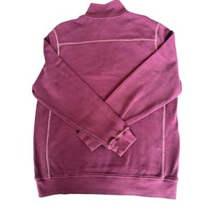 Tommy Bahama Embacadero Mens Medium 1/4 Zip Pullover Burgundy Marlin Sweatshirt Bild 6